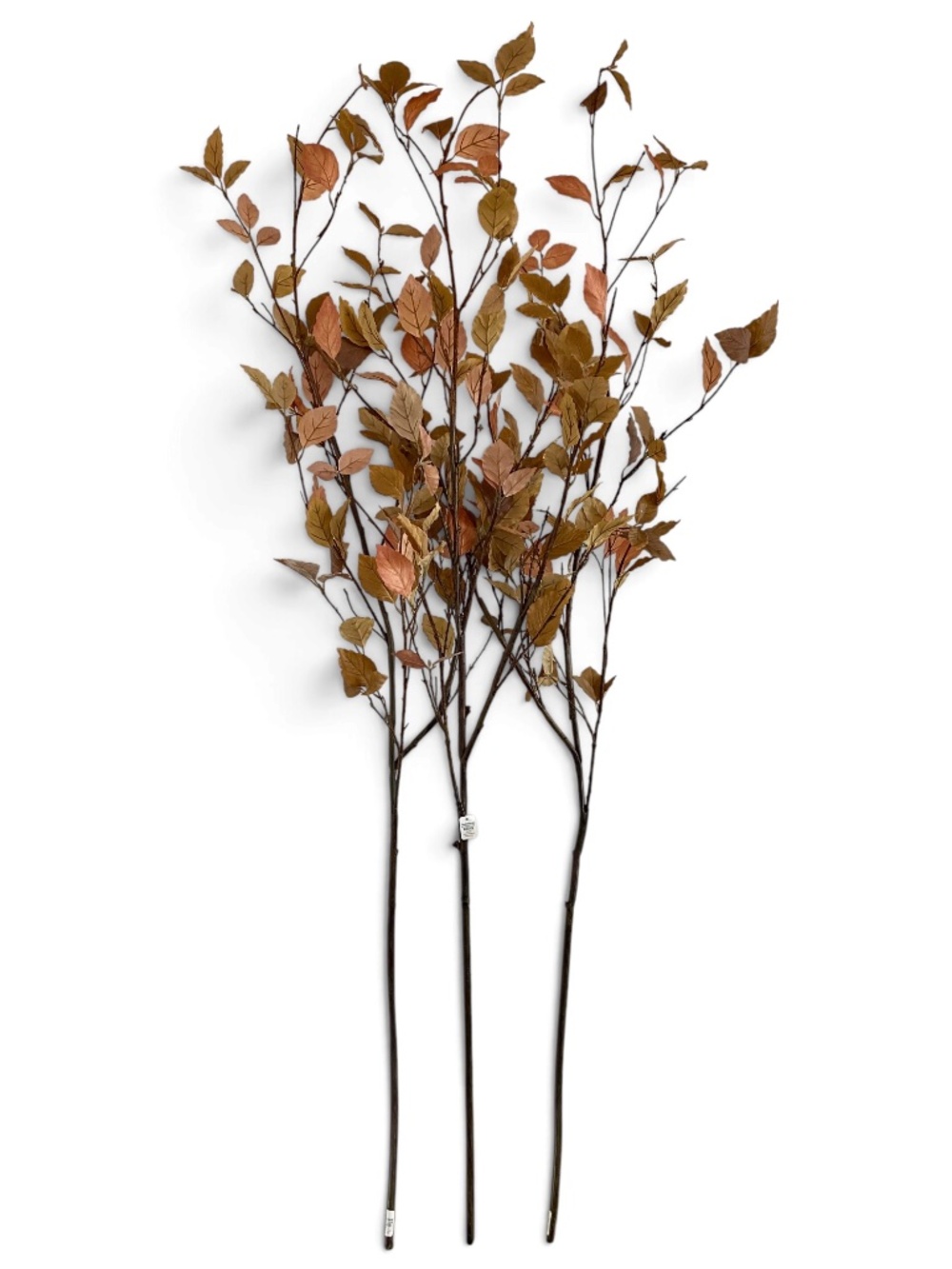 Crate & Barrel Faux Golden Leaf Branches 66" Set of 3 NWT